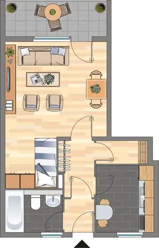 1 Zimmer Wohnung mit 41 m² in Bremen – Bild 2