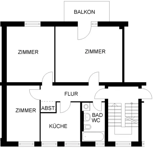 3 room apartment with 69 m² in Hagen – Photo 3