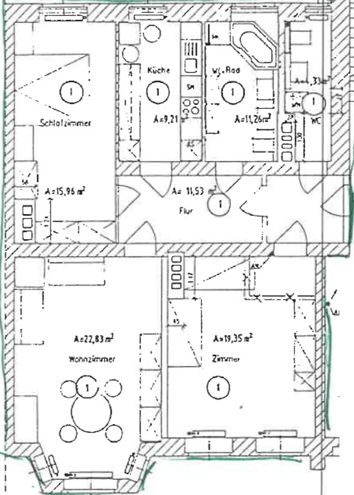 3 room apartment with 94 m² in Chemnitz – Photo 8
