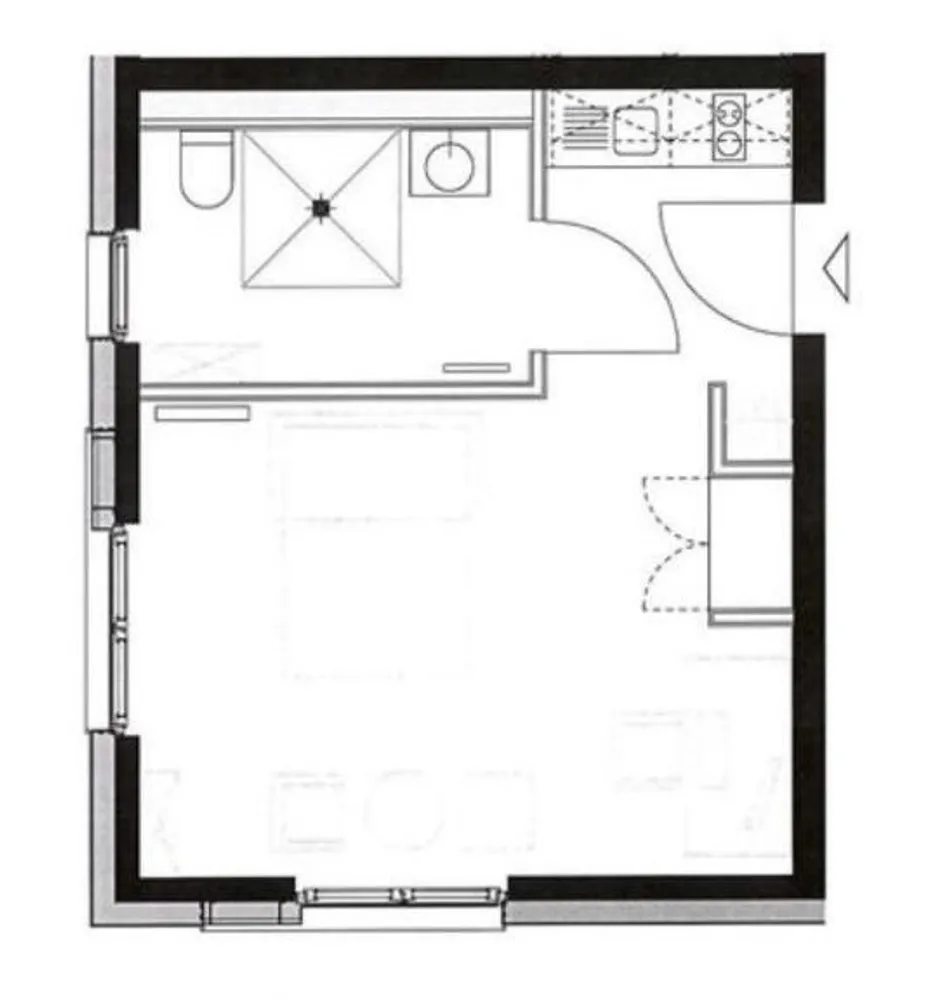1 Zimmer Wohnung mit 29 m² in Lübeck – Bild 1