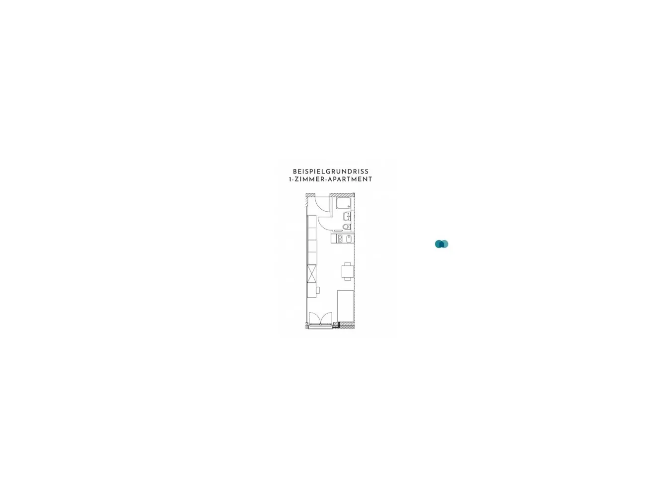 1 Zimmer Wohnung mit 24 m² in Köln – Bild 4