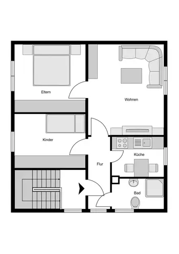 4 room apartment with 57 m² in Bochum – Photo 9