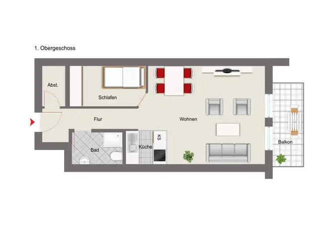 2 Zimmer Wohnung mit 51 m² in Ingolstadt – Bild 3