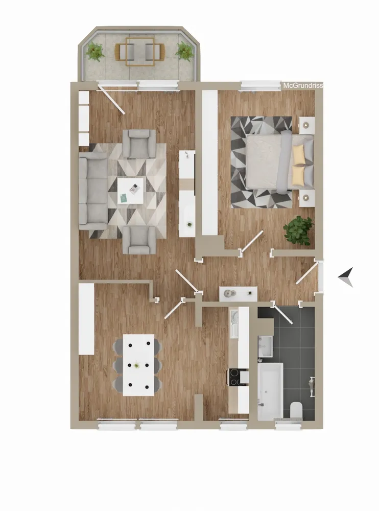 2 Zimmer Wohnung mit 65 m² in Chemnitz – Bild 5