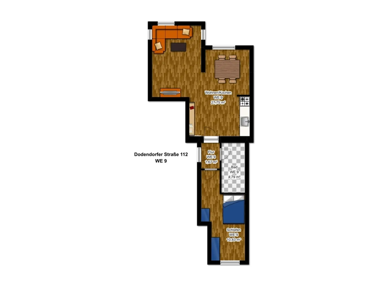 2 room apartment with 46 m² in Magdeburg – Photo 9
