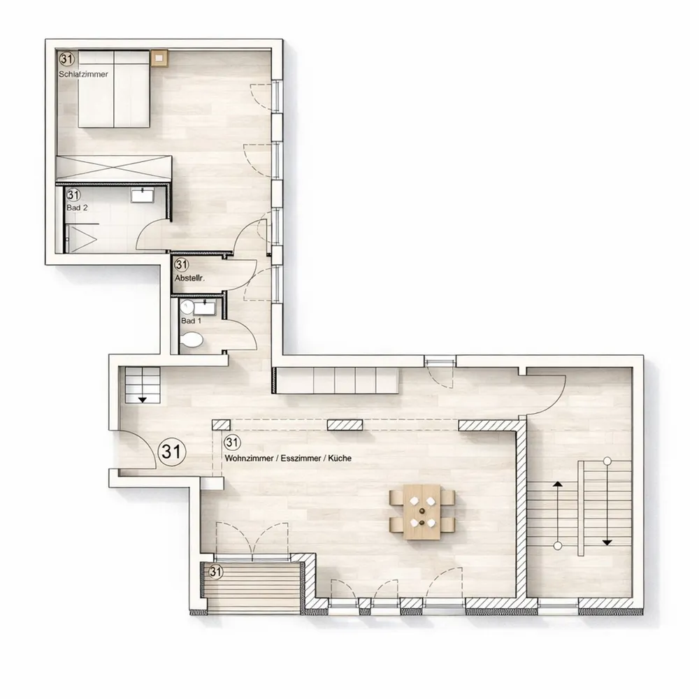 2 Zimmer Wohnung mit 91 m² in Frankfurt am Main – Bild 12