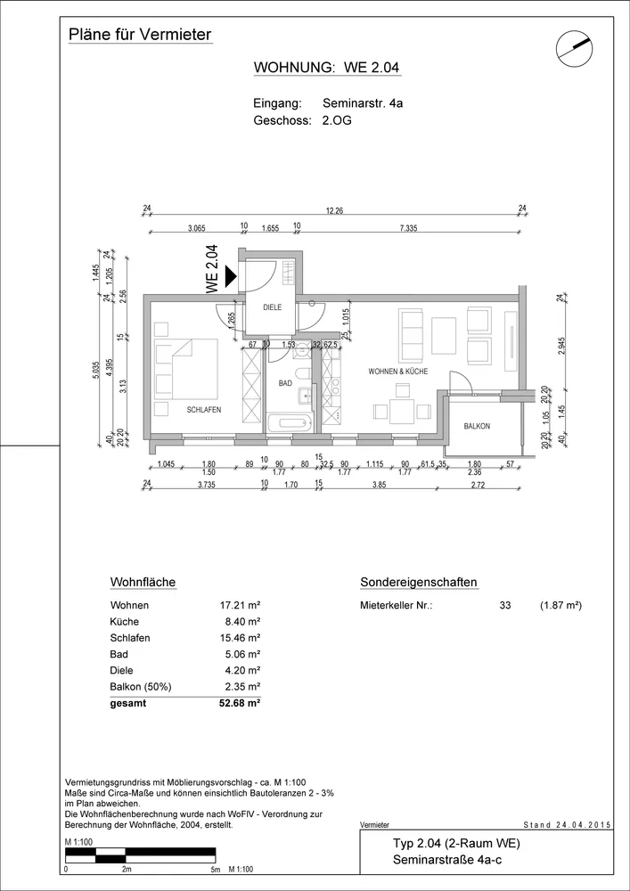 2 Zimmer Wohnung mit 53 m² in Dresden – Bild 5
