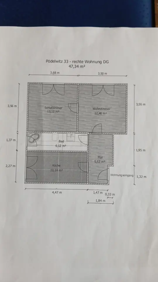 2 Zimmer Wohnung mit 45 m² in Borna – Bild 5