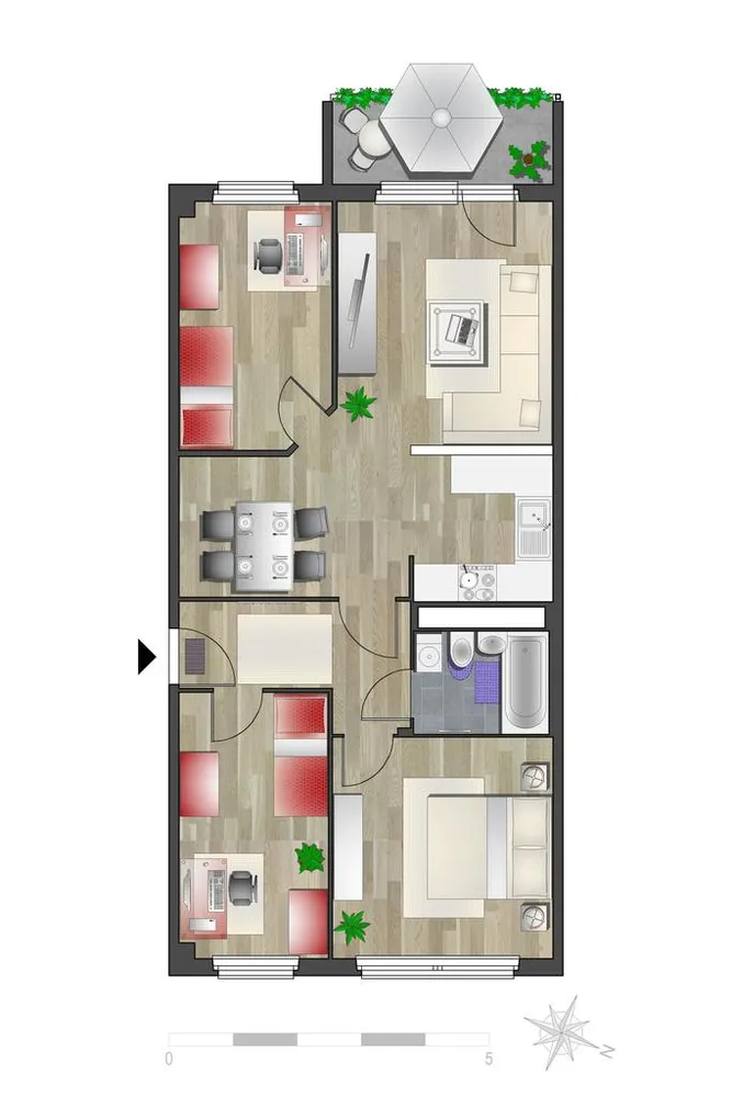 4 room apartment with 68 m² in Chemnitz – Photo 7