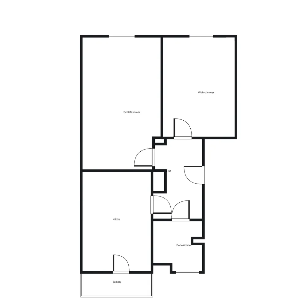 2 Zimmer Wohnung mit 48 m² in Dresden – Bild 3