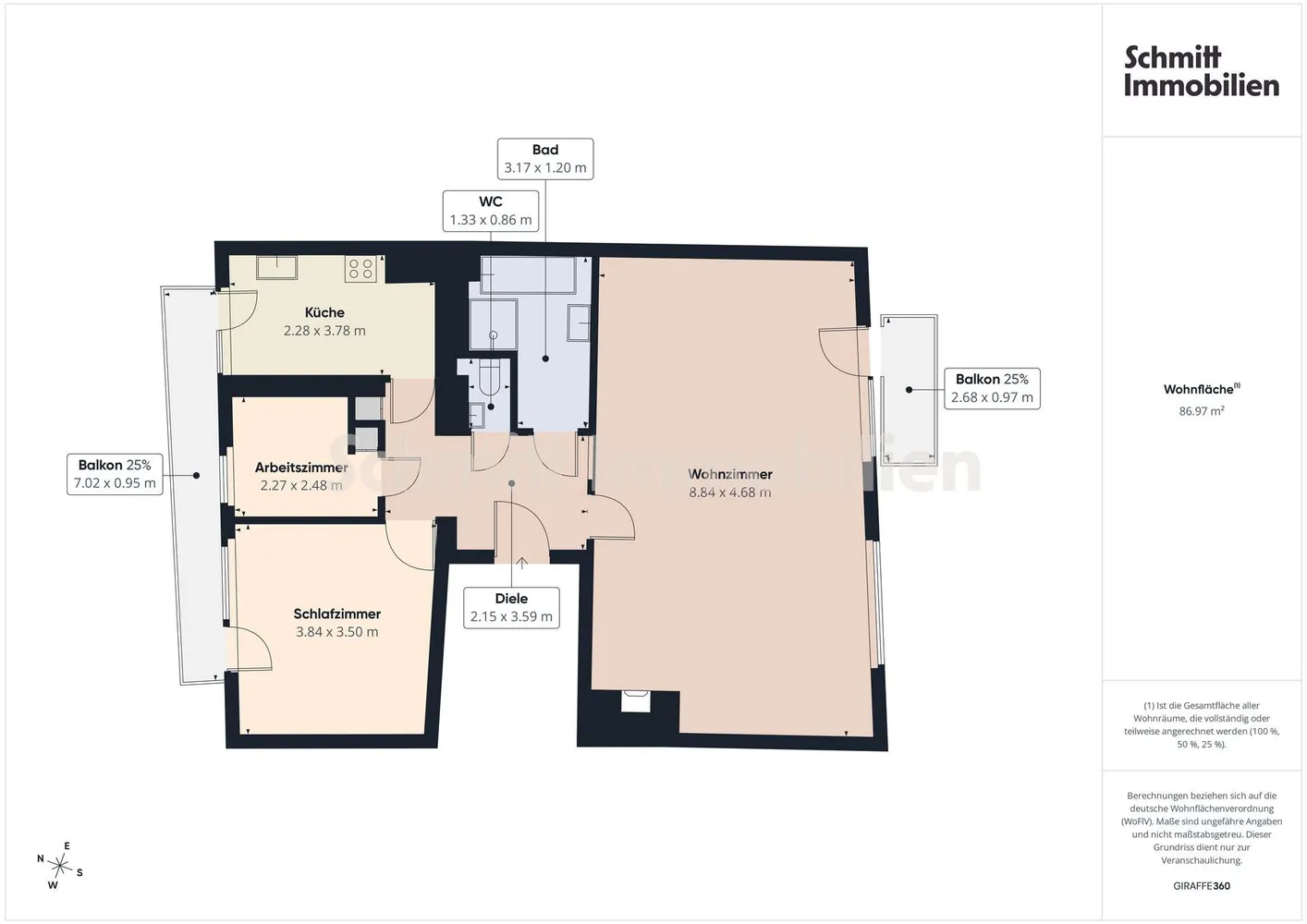 3 room apartment with 87 m² in Frankfurt am Main – Photo 10