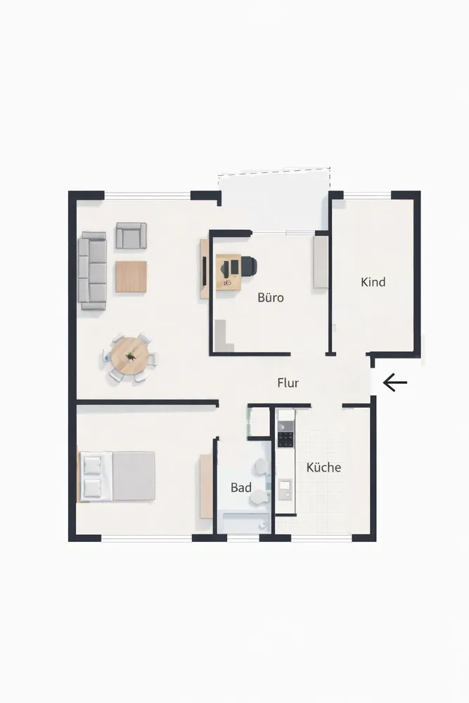 4 Zimmer Wohnung mit 80 m² in Bremen – Bild 3