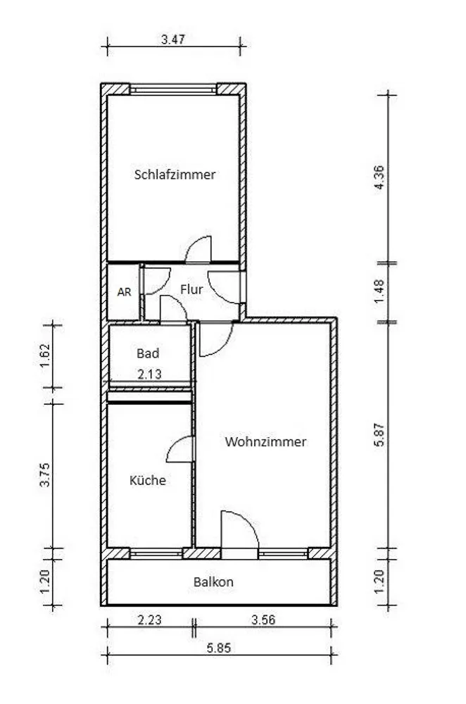 2 room apartment with 56 m² in Magdeburg – Photo 8