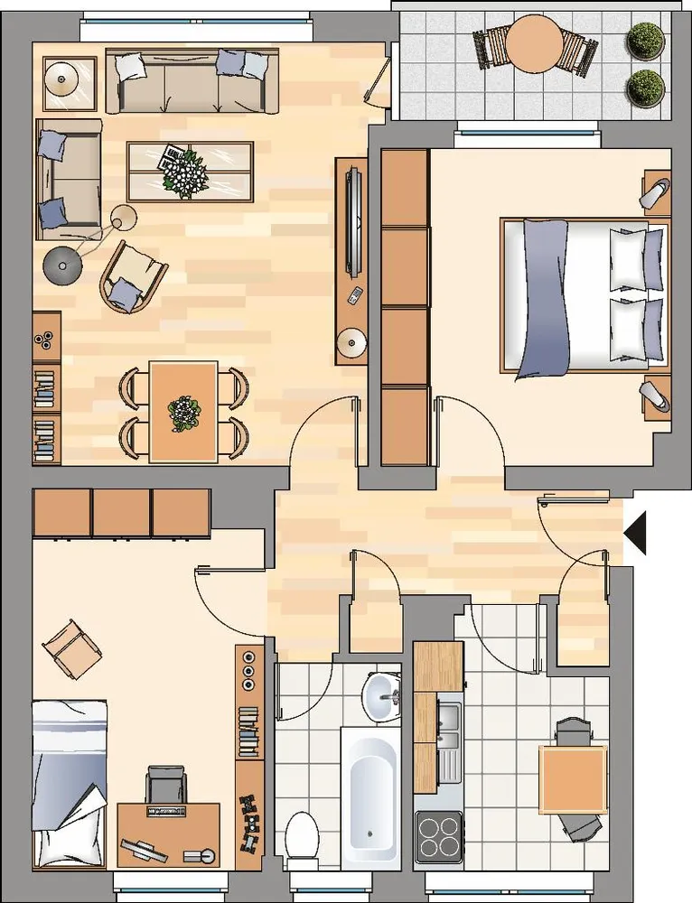 4 Zimmer Wohnung mit 62 m² in Oberhausen – Bild 5
