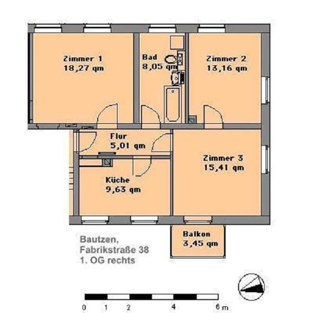 3 Zimmer Wohnung mit 72 m² in Bautzen – Bild 5