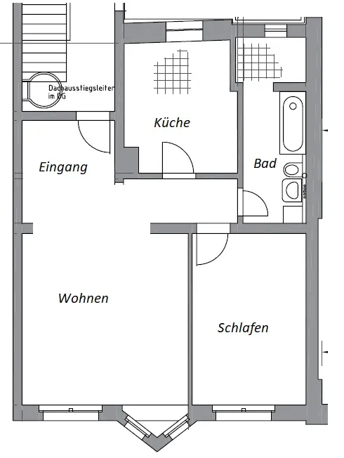 2 Zimmer Wohnung mit 54 m² in Wurzen – Bild 5
