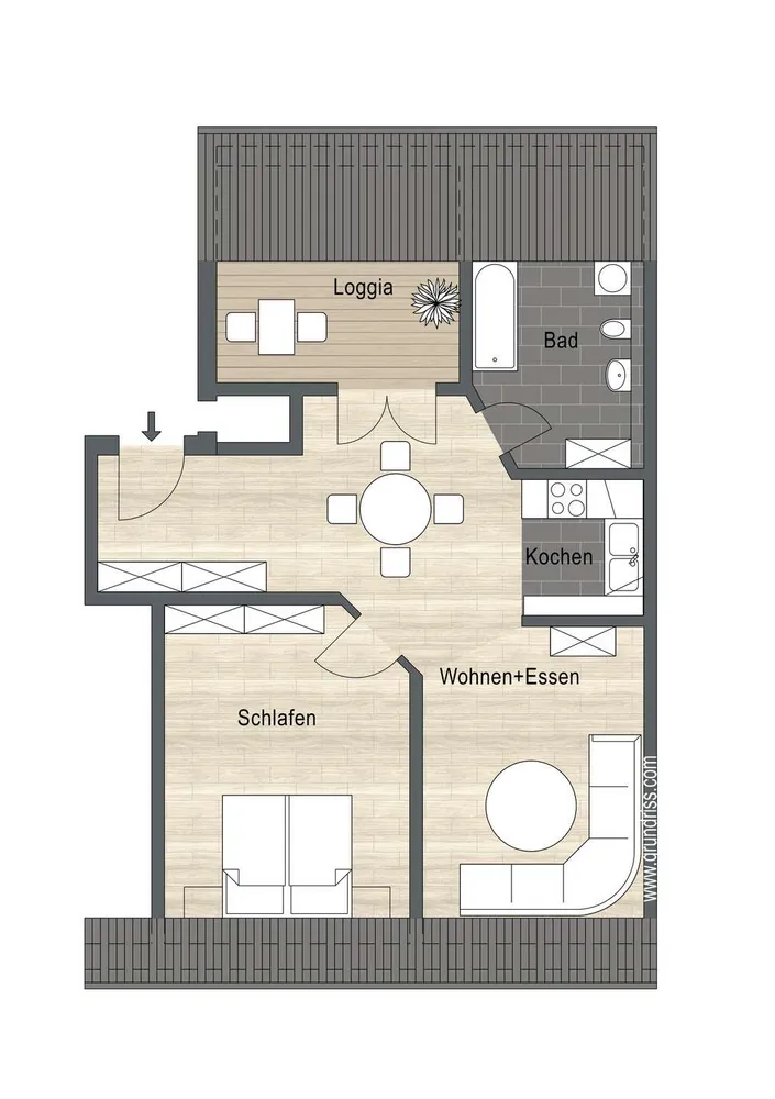 2 Zimmer Wohnung mit 50 m² in Leipzig – Bild 2
