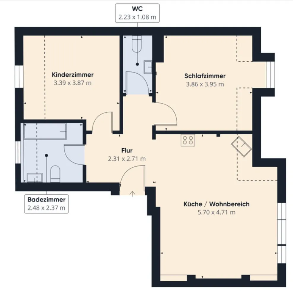 3 Zimmer Wohnung mit 69 m² in Magdeburg – Bild 11