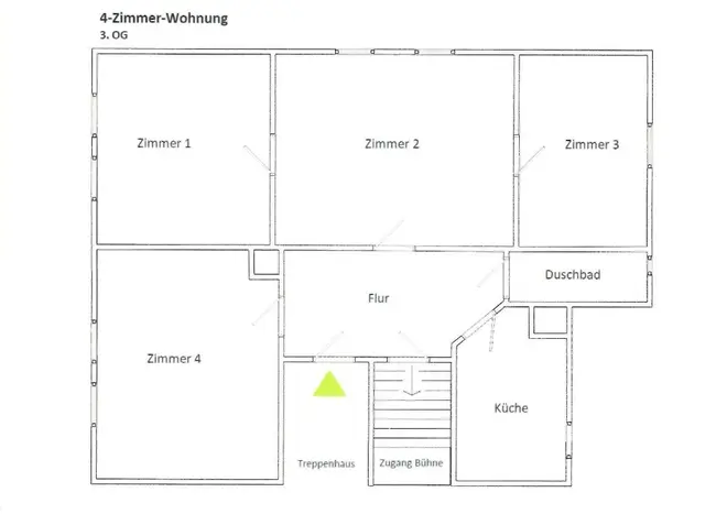 4 Zimmer Wohnung mit 64 m² in Stuttgart – Bild 2