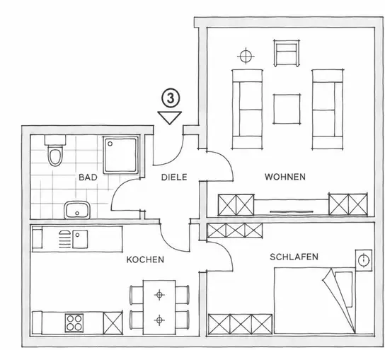 2 Zimmer Wohnung mit 48 m² in Mülheim an der Ruhr – Bild 6