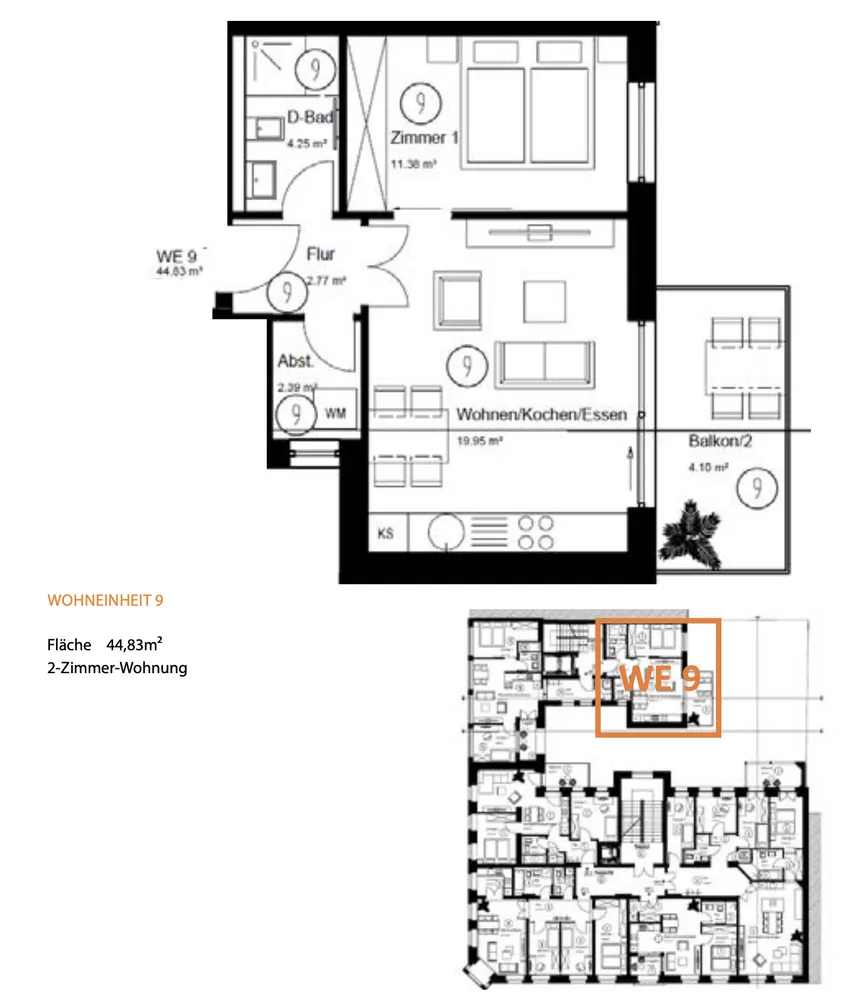 2 Zimmer Wohnung mit 45 m² in Leipzig – Bild 8