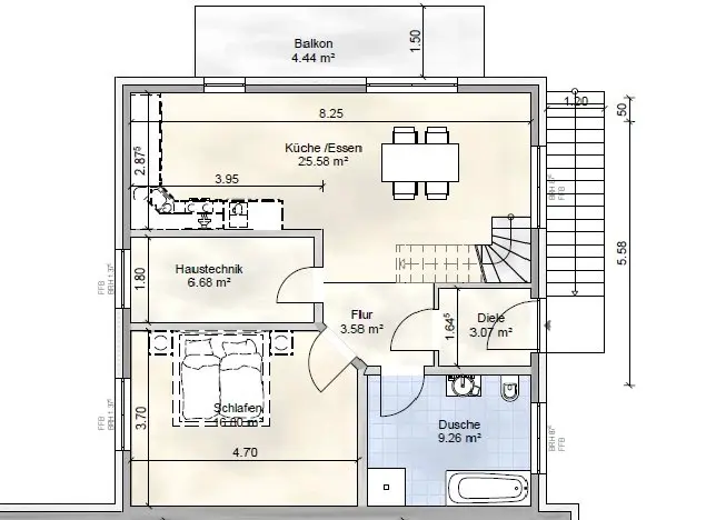4 Zimmer Wohnung mit 110 m² in Bramsche – Bild 4