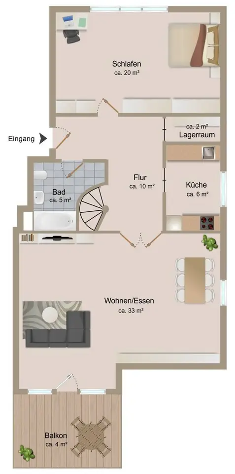3 Zimmer Wohnung mit 109 m² in Bitterfeld-Wolfen – Bild 6