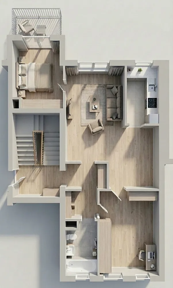 3 Zimmer Wohnung mit 72 m² in Hagen – Bild 1