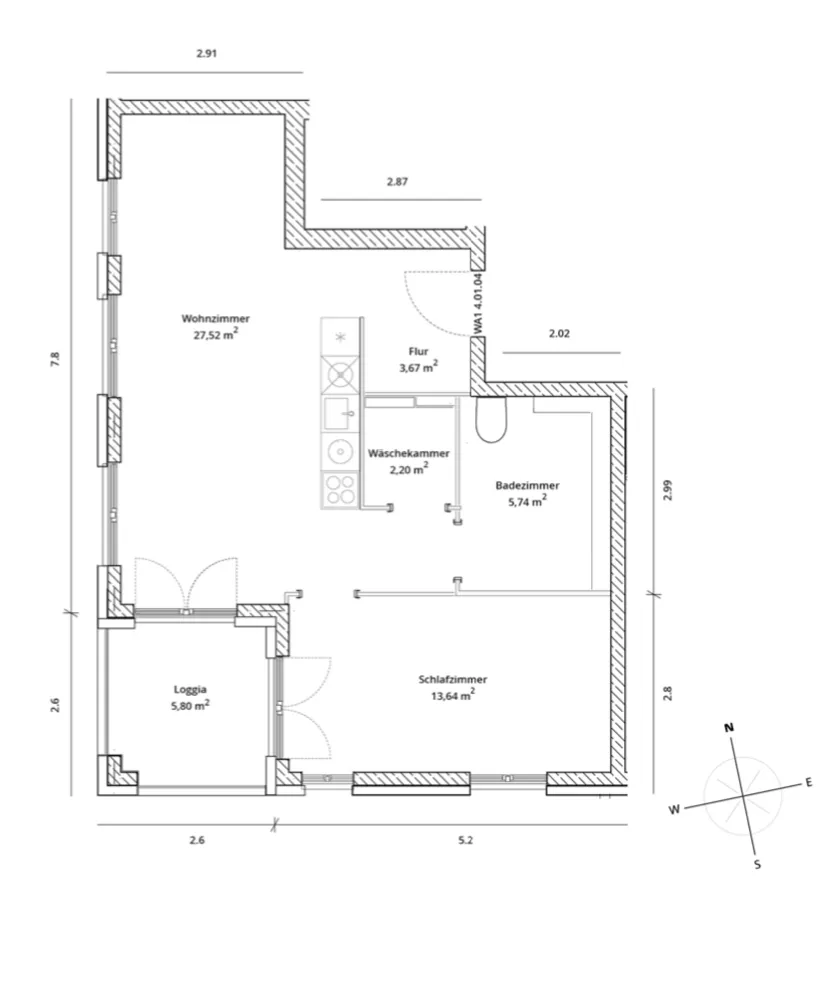 2 Zimmer Wohnung mit 53 m² in Berlin – Bild 1