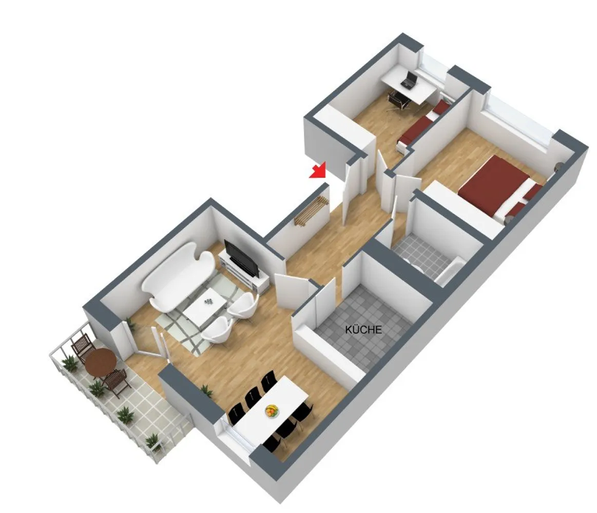 3 Zimmer Wohnung mit 56 m² in Merseburg – Bild 11