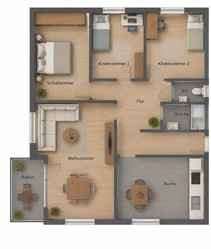 4 Zimmer Wohnung mit 125 m² in Coesfeld – Bild 10