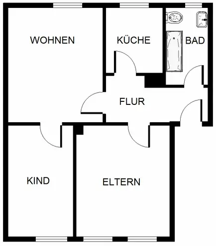3 Zimmer Wohnung mit 50 m² in Gelsenkirchen – Bild 7