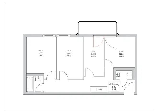 WG-Zimmer mit 8 m² in Berlin – Bild 1