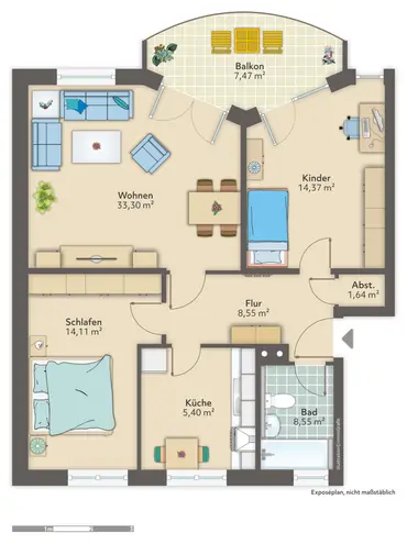3 Zimmer Wohnung mit 78 m² in Bremen – Bild 9