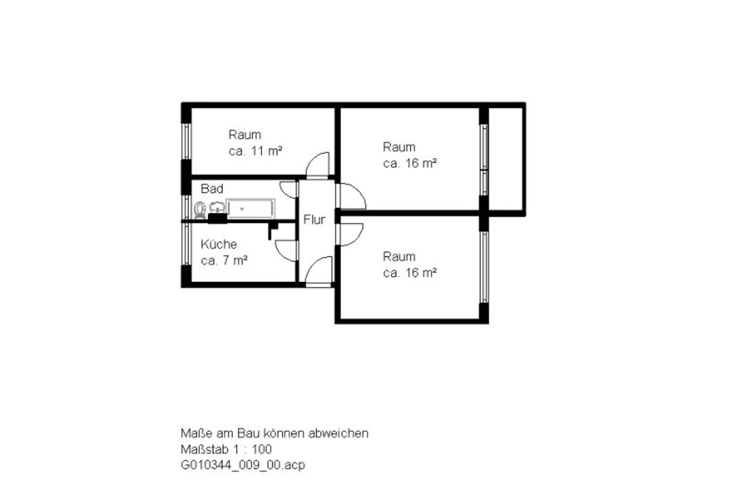 3 Zimmer Wohnung mit 60 m² in Halle (Saale) – Bild 7