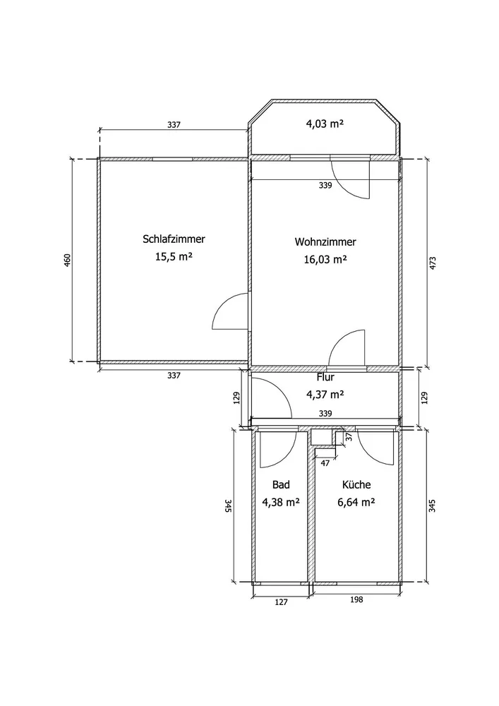 2 Zimmer Wohnung mit 50 m² in Halberstadt – Bild 8