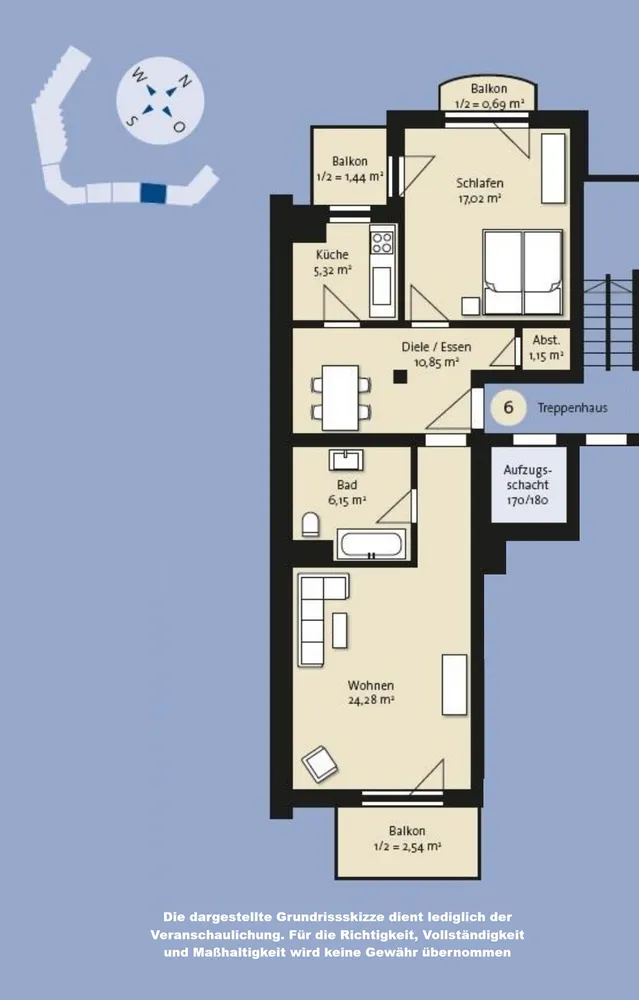 2 Zimmer Wohnung mit 69 m² in Nürnberg – Bild 9