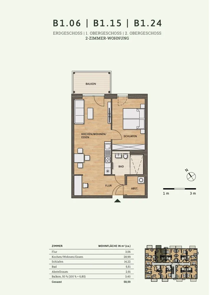 2 Zimmer Wohnung mit 59 m² in Bad Kreuznach – Bild 10