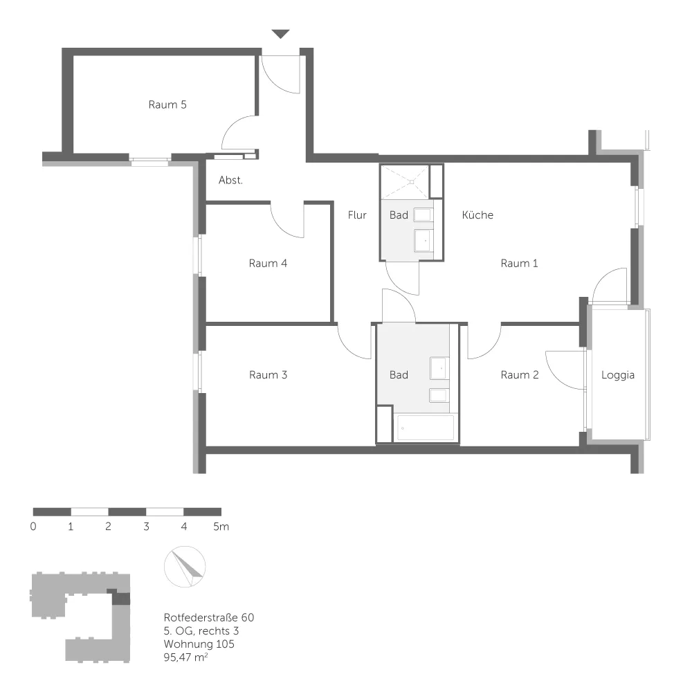 5 Zimmer Wohnung mit 95 m² in Berlin – Bild 10