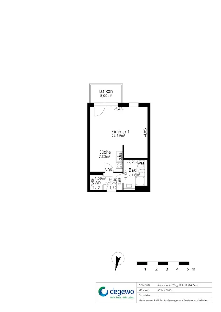 1 Zimmer Wohnung mit 44 m² in Berlin – Bild 5