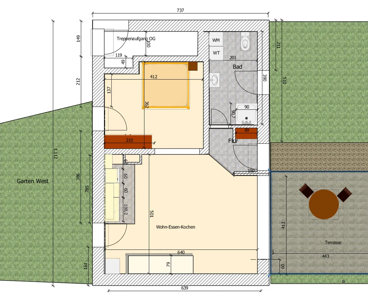3 Zimmer Wohnung mit 89 m² in München – Bild 3