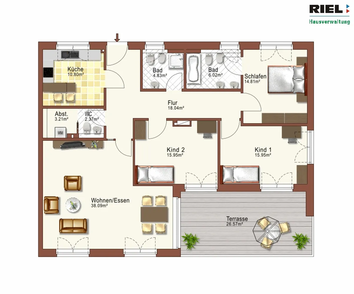 4 Zimmer Wohnung mit 142 m² in Kehl – Bild 6