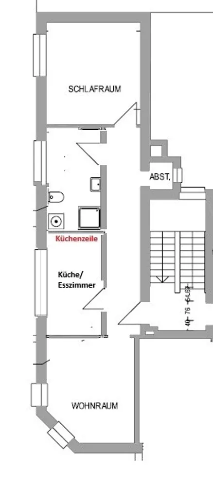 2 Zimmer Wohnung mit 60 m² in Dortmund – Bild 2