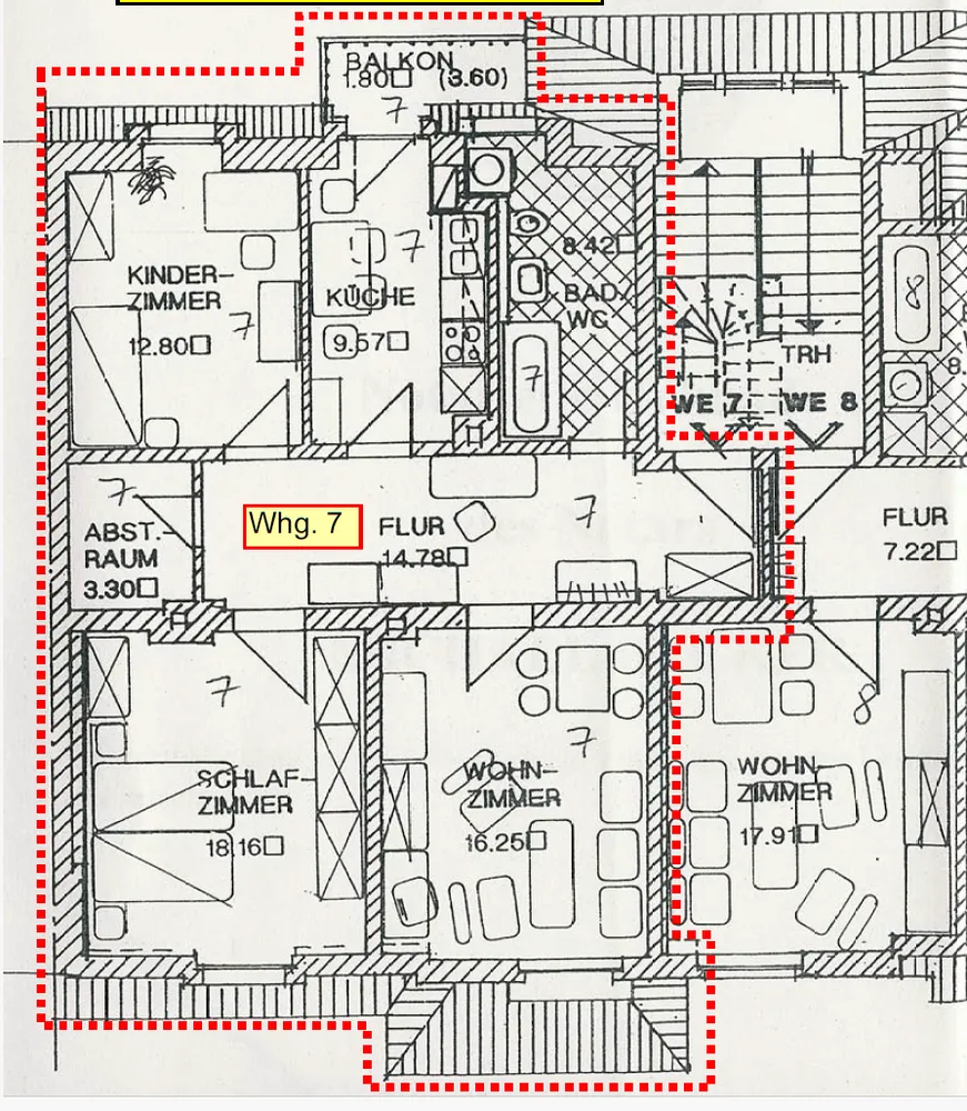 3 Zimmer Wohnung mit 85 m² in Freiberg – Bild 1
