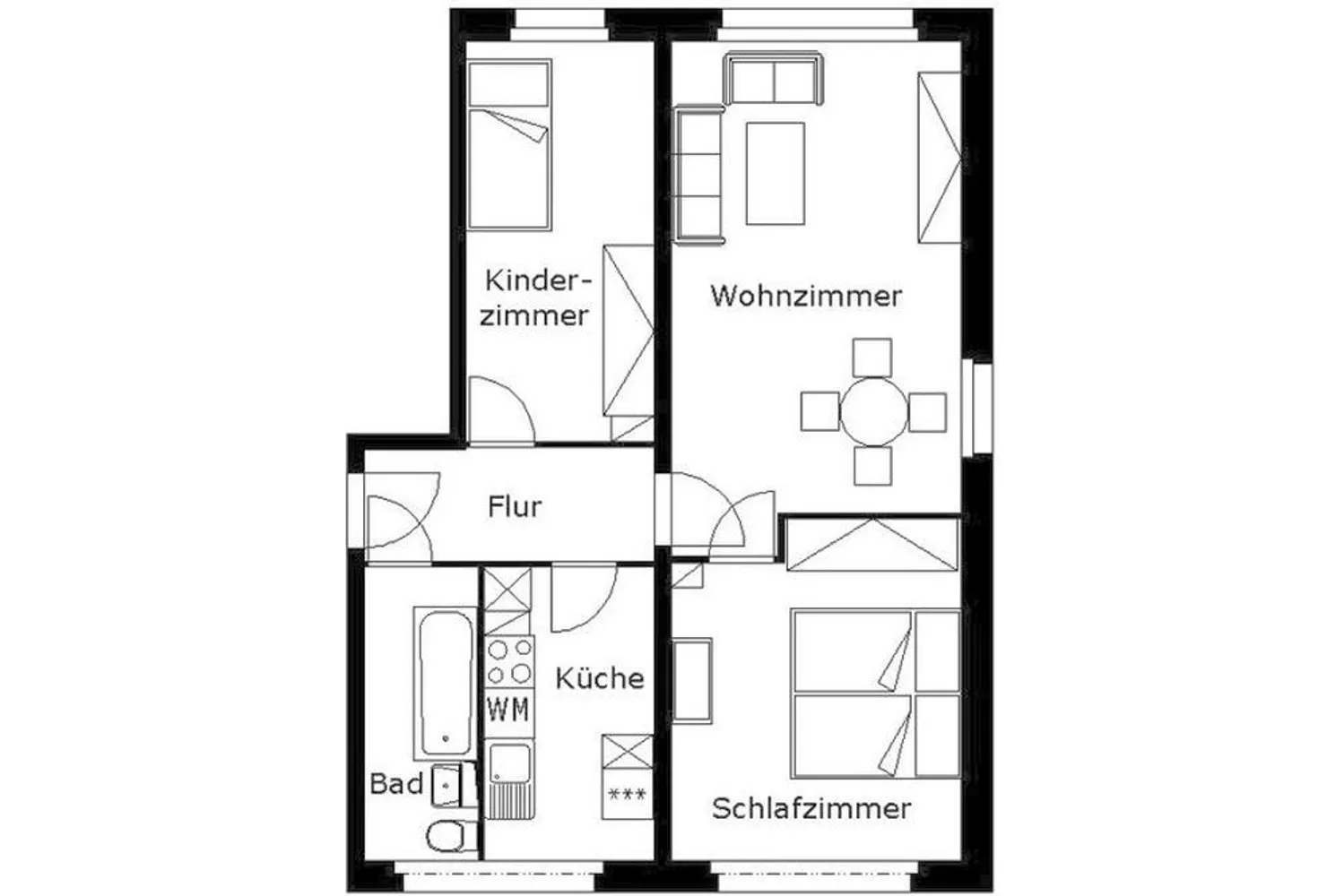 3 Zimmer Wohnung mit 56 m² in Plauen – Bild 7