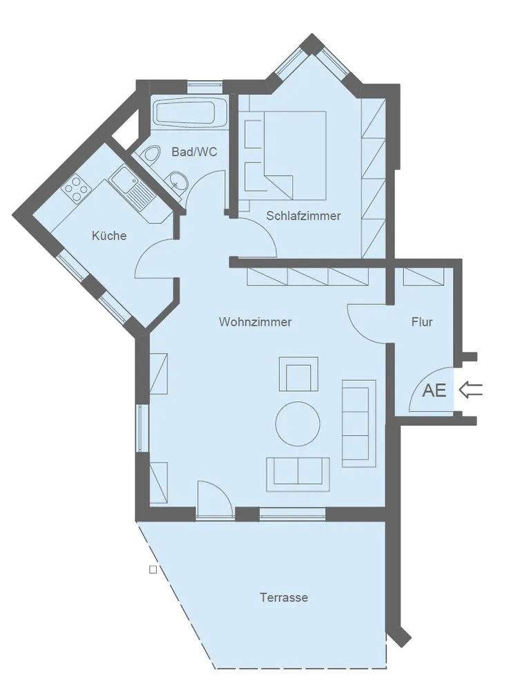 2 Zimmer Wohnung mit 66 m² in Regensburg – Bild 8