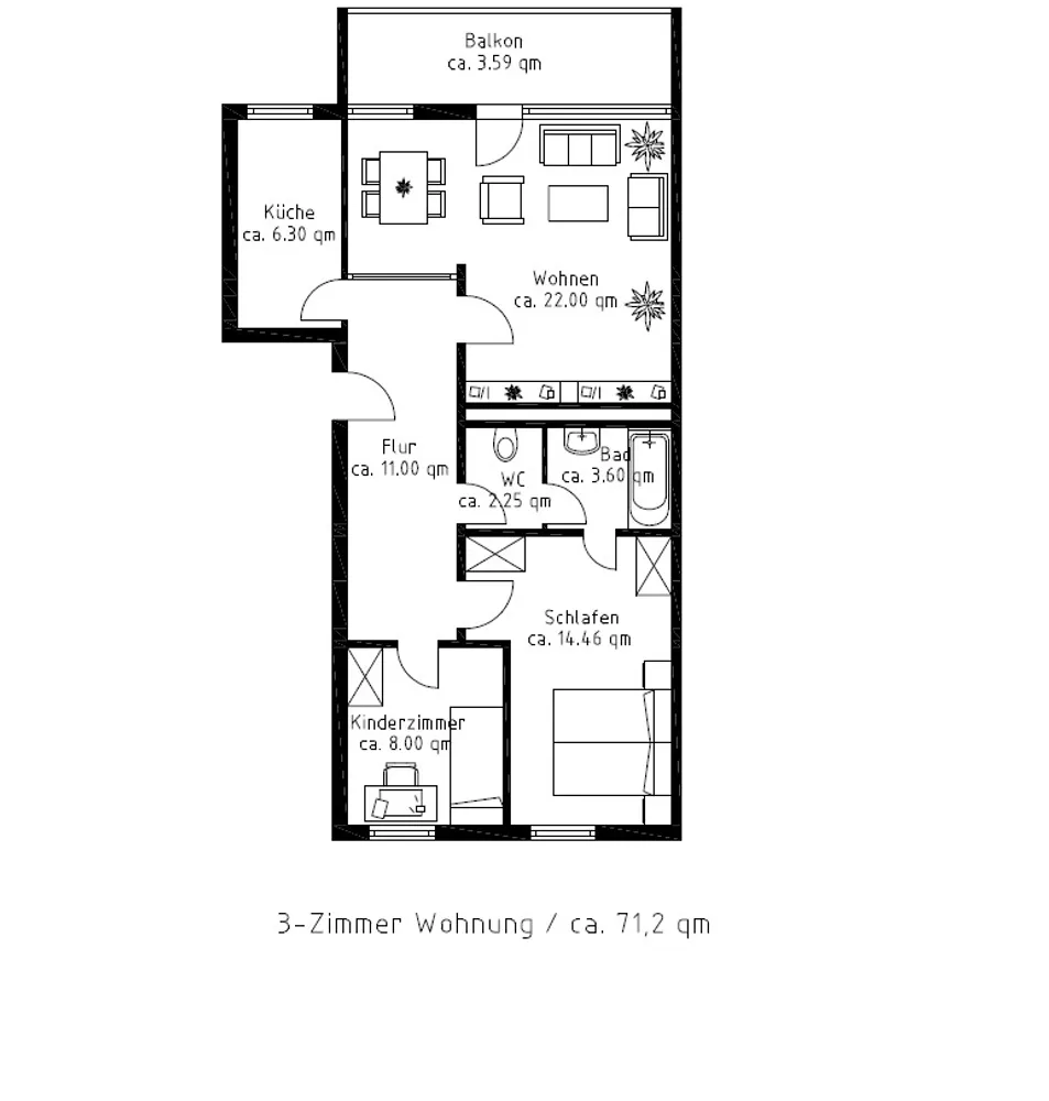 3 Zimmer Wohnung mit 71 m² in Garbsen – Bild 11