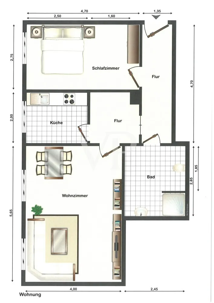 2 Zimmer Wohnung mit 57 m² in Magdeburg – Bild 10