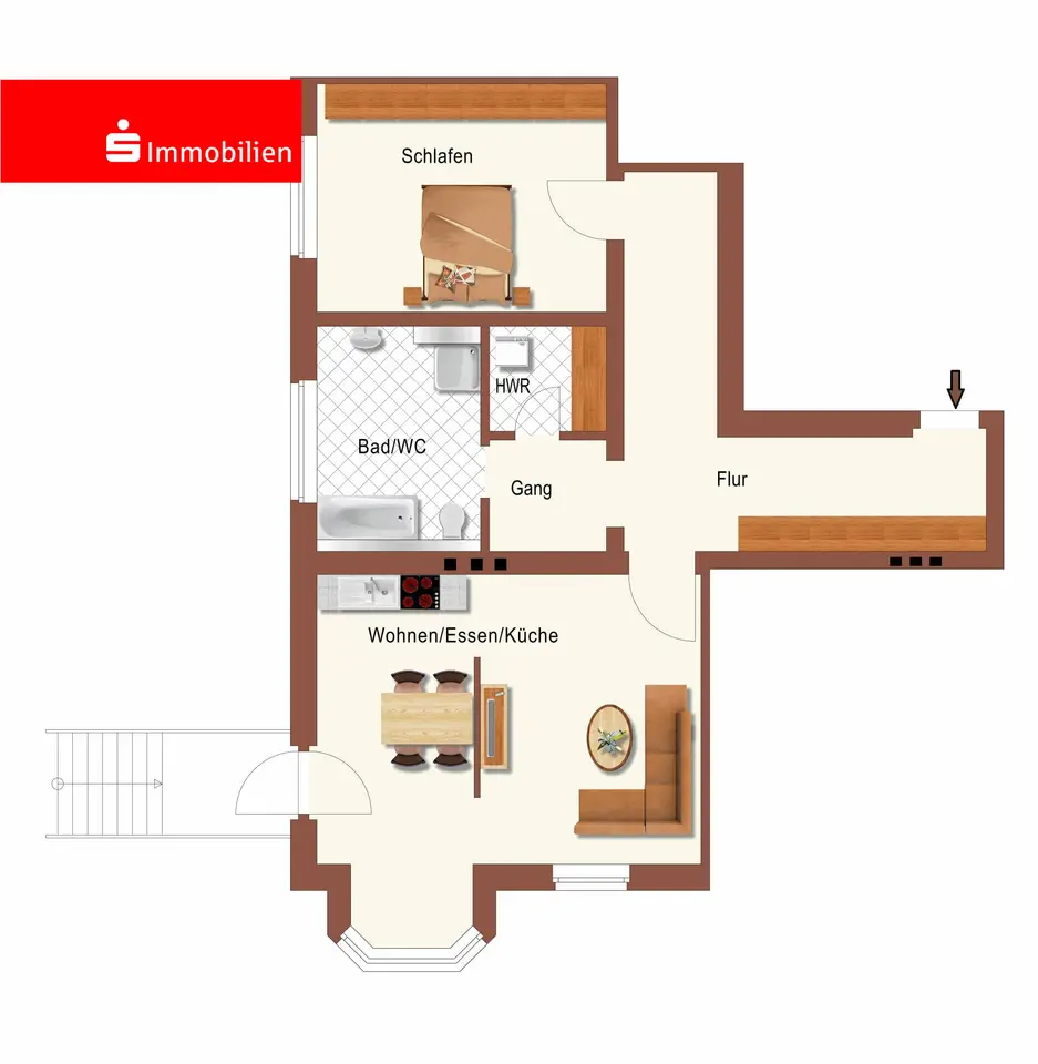 2 Zimmer Wohnung mit 95 m² in Meiningen – Bild 5