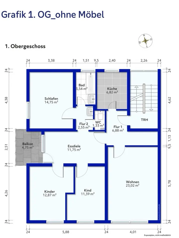 5 Zimmer Wohnung mit 97 m² in Kirchheim unter Teck – Bild 3